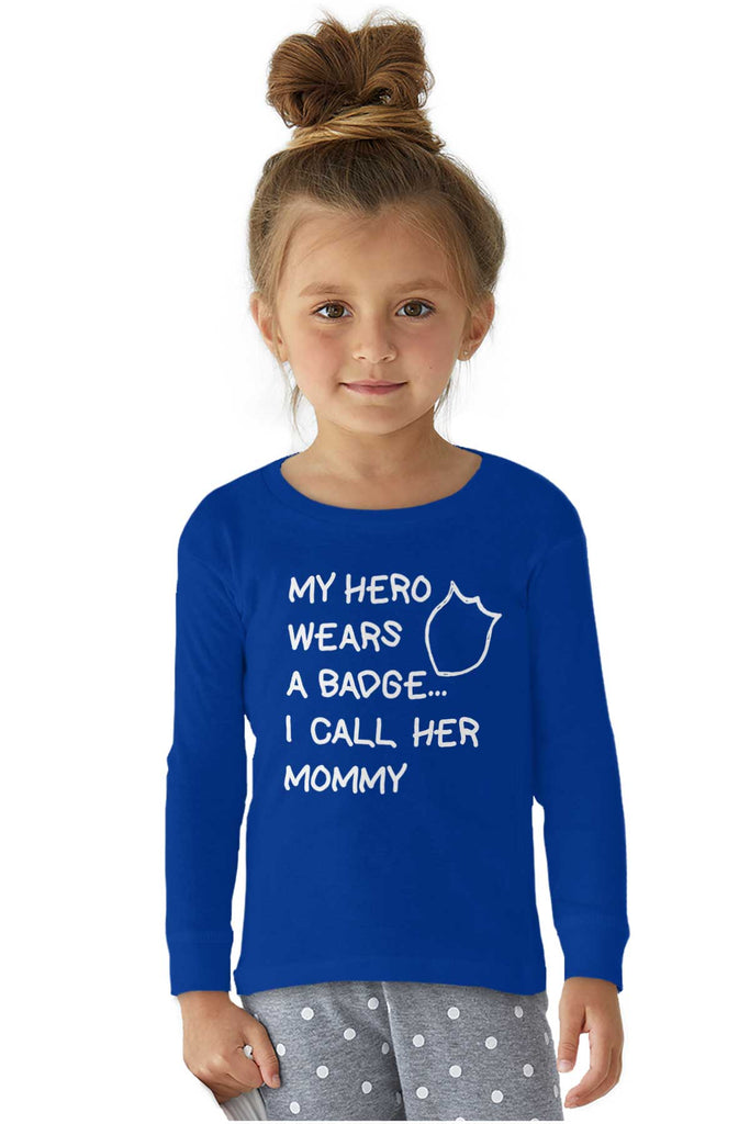 Hero Wears Badge Solid Baby Pajama Top-Direct To Garment Print-Brisco Baby