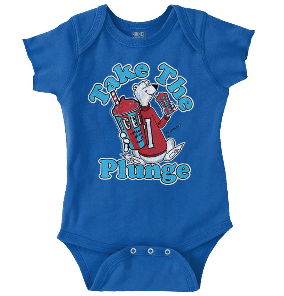 Take The Plunge Romper Bodysuit-Direct To Garment Print-Brisco Baby