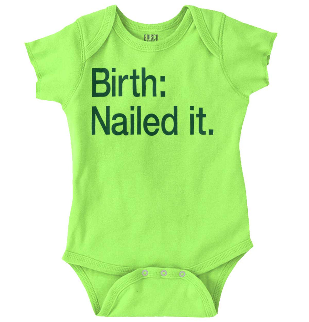 Nailed It Romper Bodysuit-Direct To Garment Print-Brisco Baby