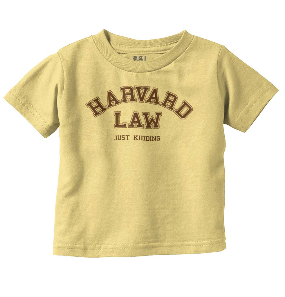 Harvard Law Infant Toddler T Shirt-Direct To Garment Print-Brisco Baby