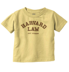 Harvard Law Infant Toddler T Shirt-Direct To Garment Print-Brisco Baby