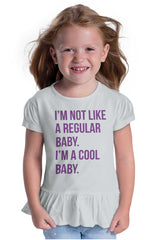 Cool Baby Toddler Ruffle Bottom Tee-Direct To Garment Print-Brisco Baby
