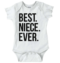 Best Niece Ever Romper Bodysuit-Direct To Garment Print-Brisco Baby