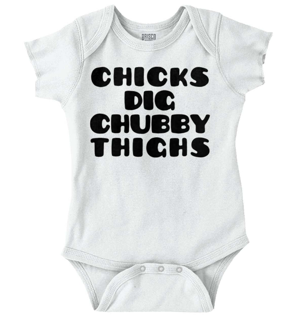 Chubby Thighs Romper Bodysuit-Direct To Garment Print-Brisco Baby