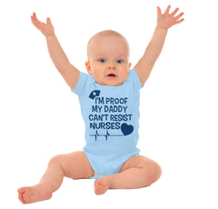 Can't Resist Nurses Romper Bodysuit-Direct To Garment Print-Brisco Baby