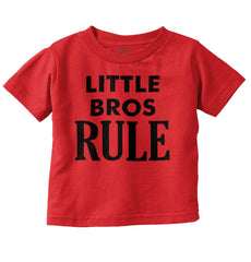 Little Bros Rule Infant Toddler T Shirt-Direct To Garment Print-Brisco Baby