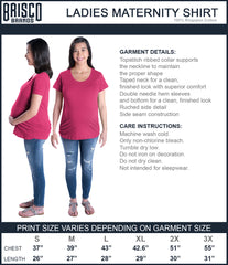 Oh My God Becky Look At This Bump Maternity T-Shirt-Direct To Garment Print-Brisco Baby