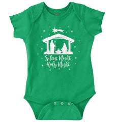 Silent Night Romper Bodysuit-Direct To Garment Print-Brisco Baby