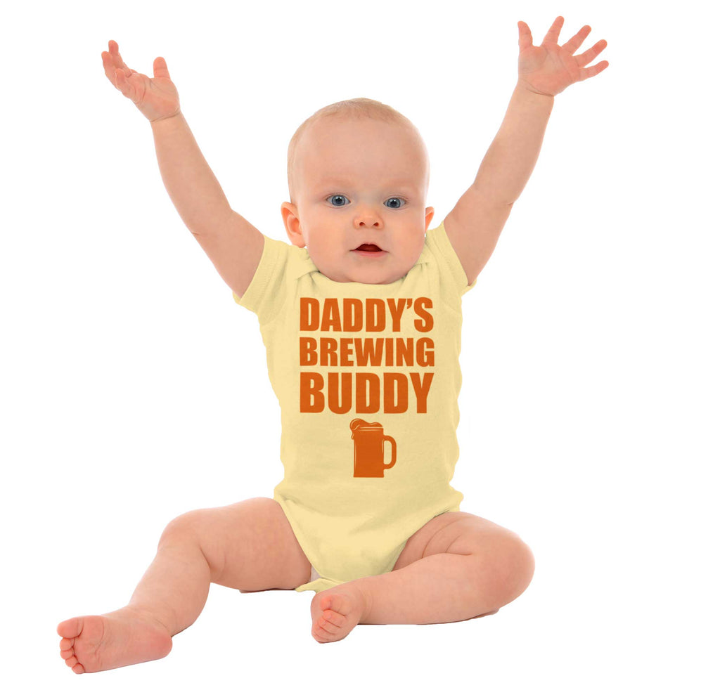 Brewing Buddy Romper Bodysuit-Direct To Garment Print-Brisco Baby