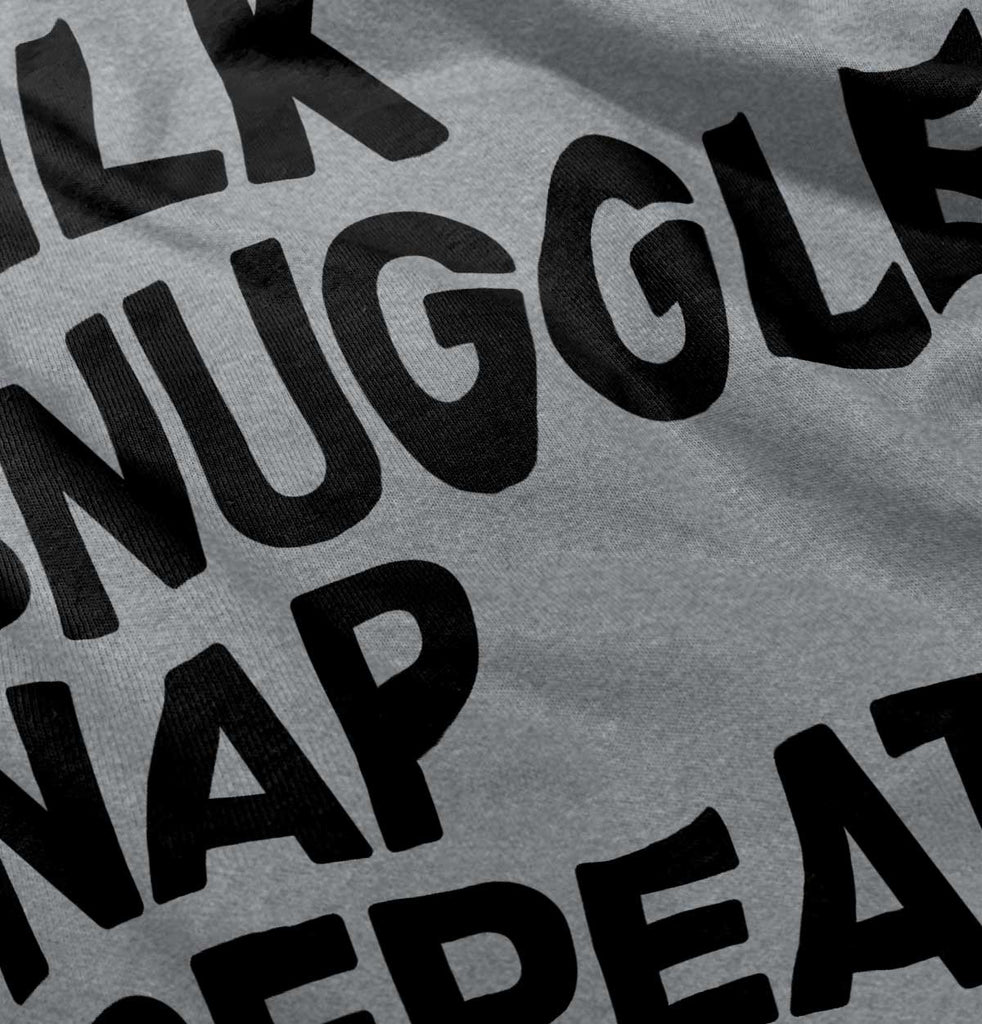 Milk Snuggle Nap Infant Toddler T Shirt-Direct To Garment Print-Brisco Baby