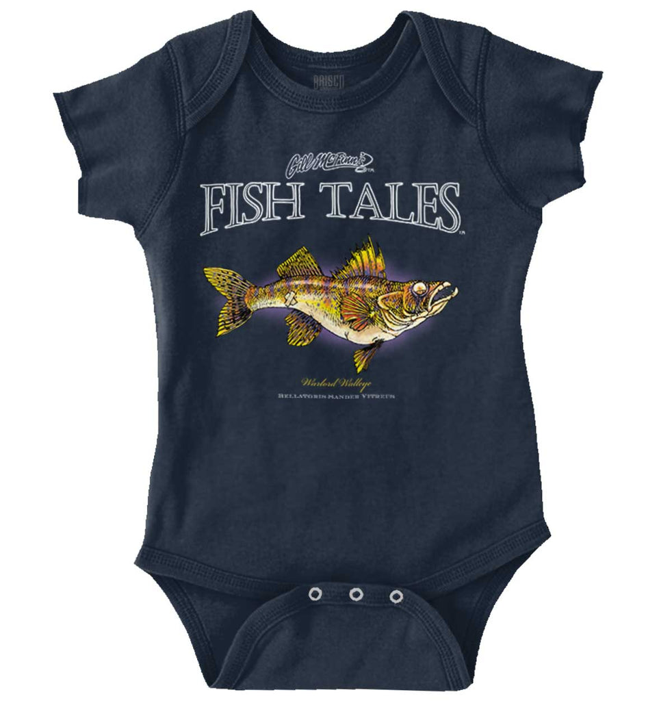 Warlord Walleye Romper Bodysuit-Direct To Garment Print-Brisco Baby