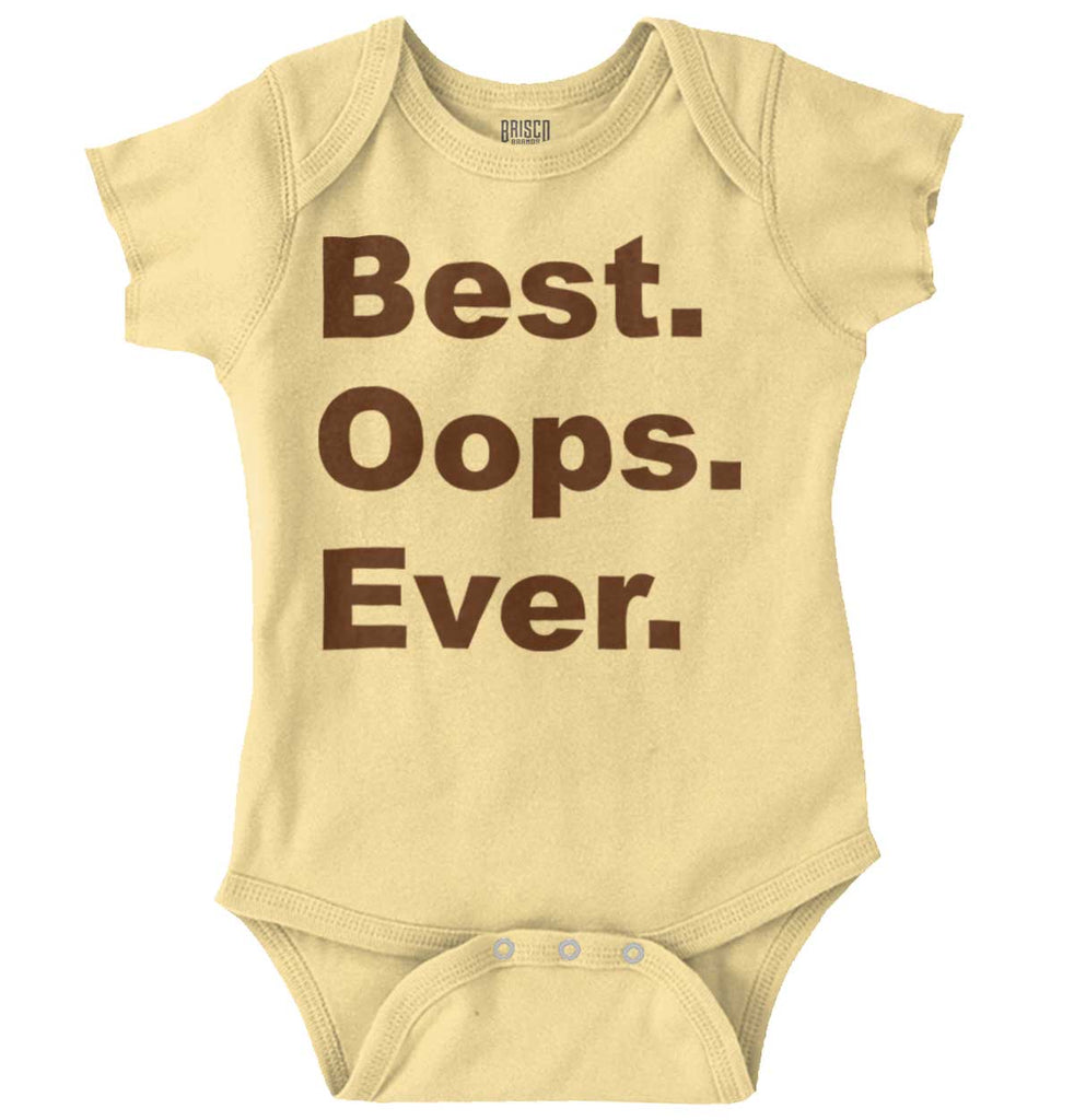 Best Oops Ever Romper Bodysuit-Direct To Garment Print-Brisco Baby