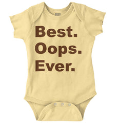 Best Oops Ever Romper Bodysuit-Direct To Garment Print-Brisco Baby