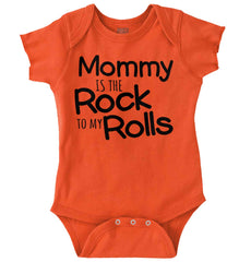 Rock To My Rolls Romper Bodysuit-Direct To Garment Print-Brisco Baby