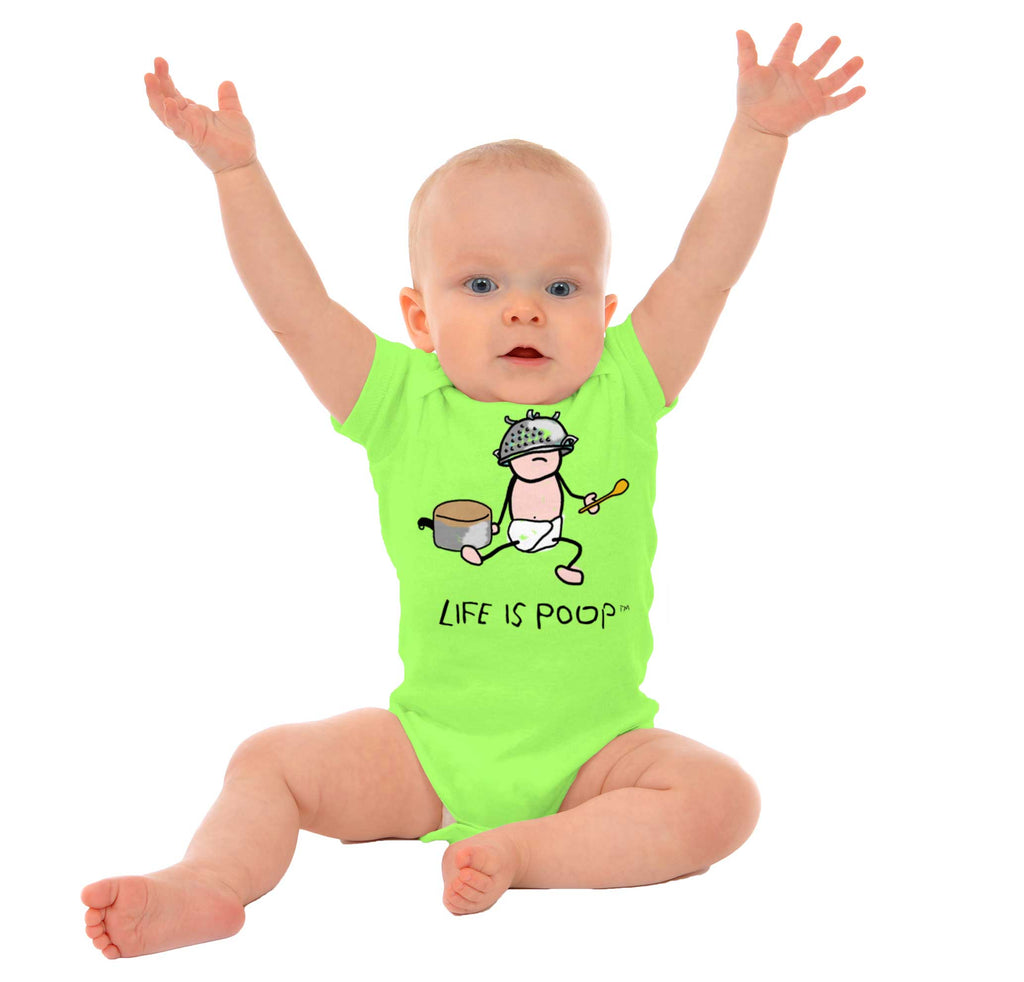Pots and Pans Romper Bodysuit-Direct To Garment Print-Brisco Baby