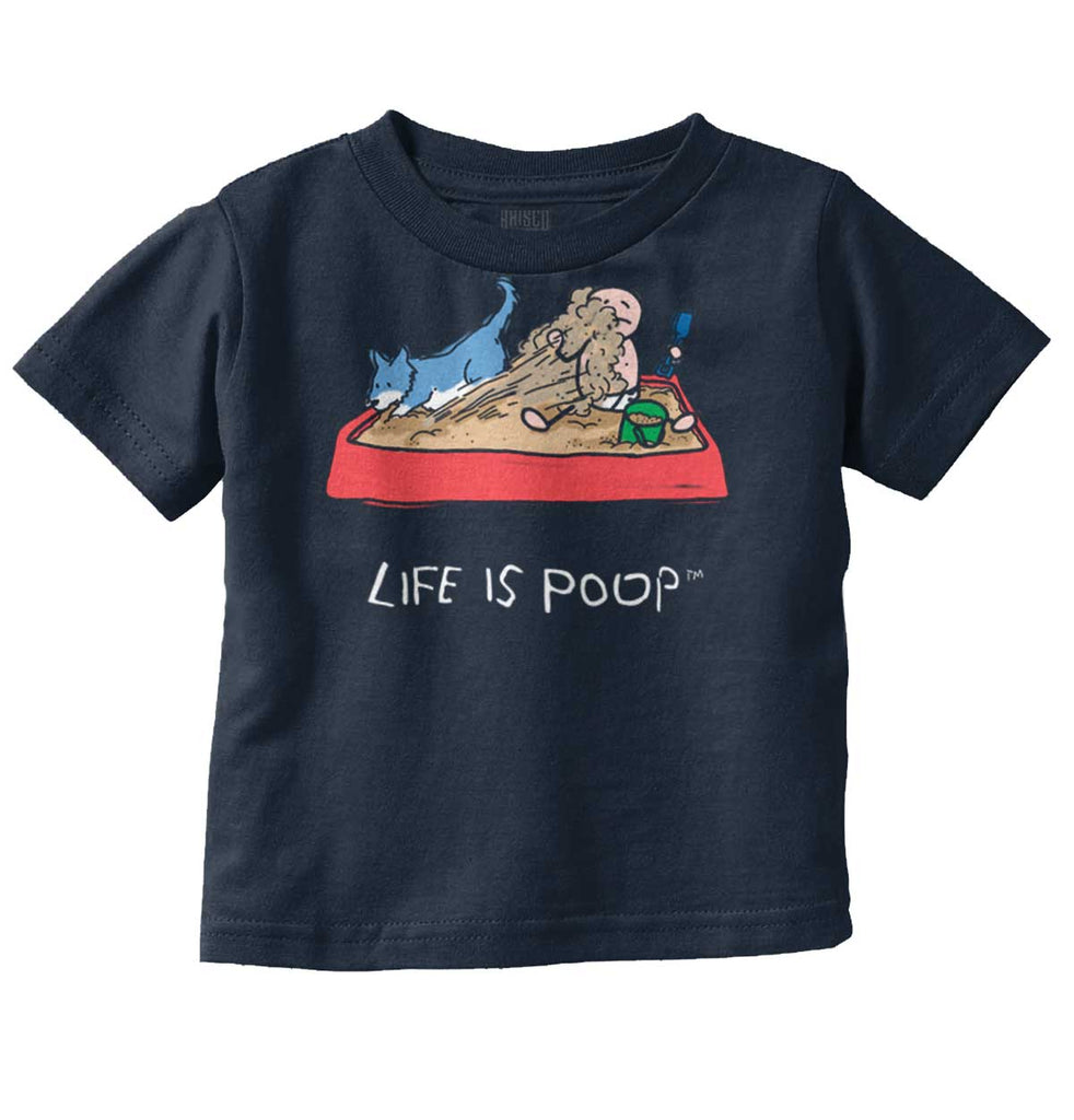 Dog Sandbox Infant Toddler T Shirt-Direct To Garment Print-Brisco Baby
