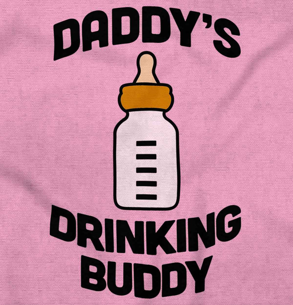 Dad Drinking Buddy Romper Bodysuit-Direct To Garment Print-Brisco Baby