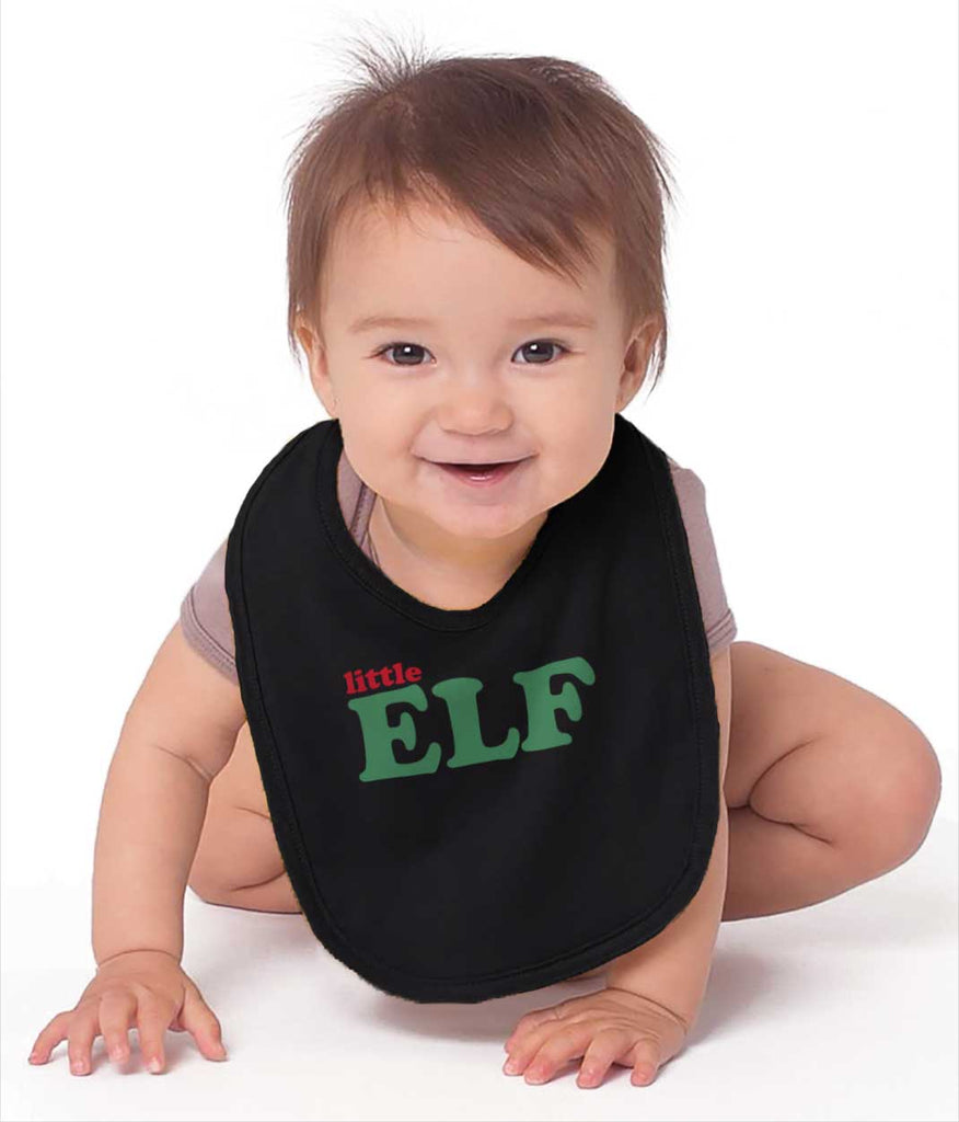 Little Elf Infant Baby Bib-Direct To Garment Print-Brisco Baby