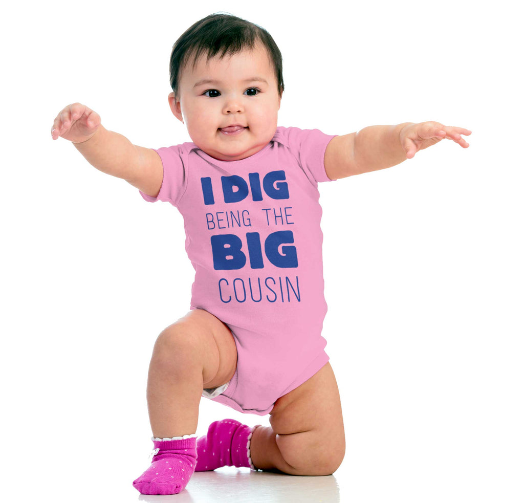 Dig Big Cousin Romper Bodysuit-Direct To Garment Print-Brisco Baby