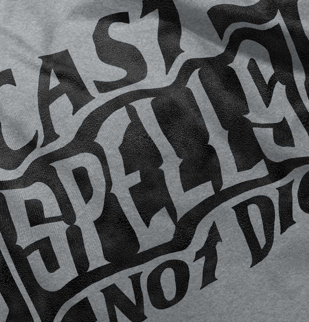 Cast Spells Not Dice Dungeons Football Romper Bodysuit-Direct To Garment Print-Brisco Baby