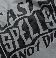 Cast Spells Not Dice Dungeons Football Romper Bodysuit-Direct To Garment Print-Brisco Baby