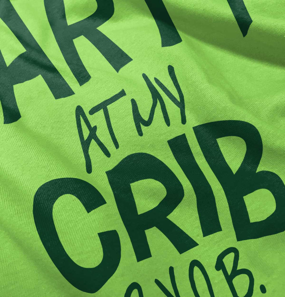 Party At My Crib Romper Bodysuit-Direct To Garment Print-Brisco Baby