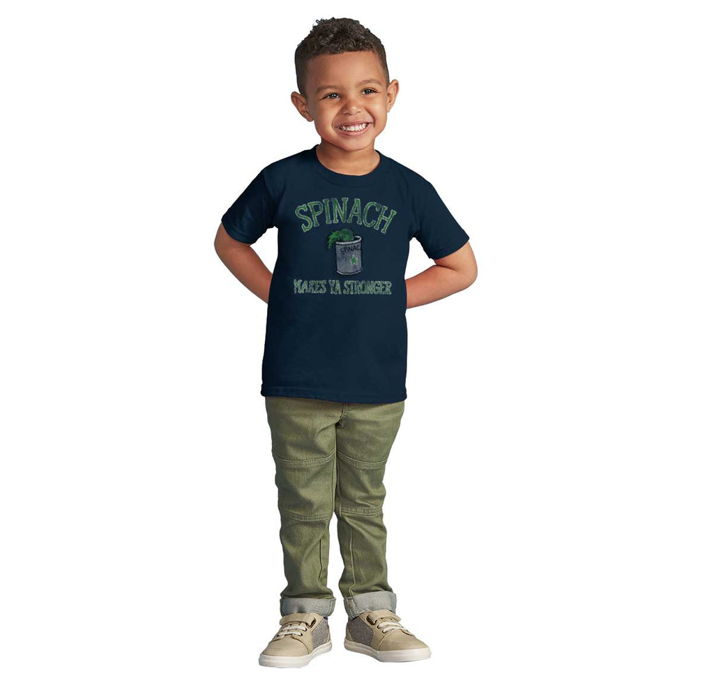 Spinach Strong Infant Toddler T Shirt-Direct To Garment Print-Brisco Baby