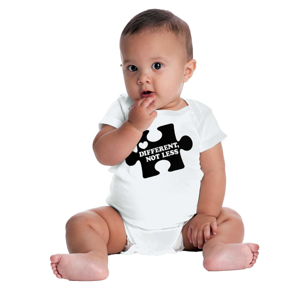Different Not Less Romper Bodysuit-Direct To Garment Print-Brisco Baby