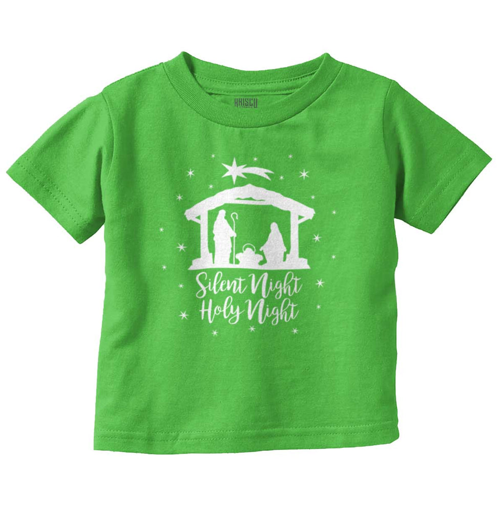 Silent Night Infant Toddler T Shirt-Direct To Garment Print-Brisco Baby