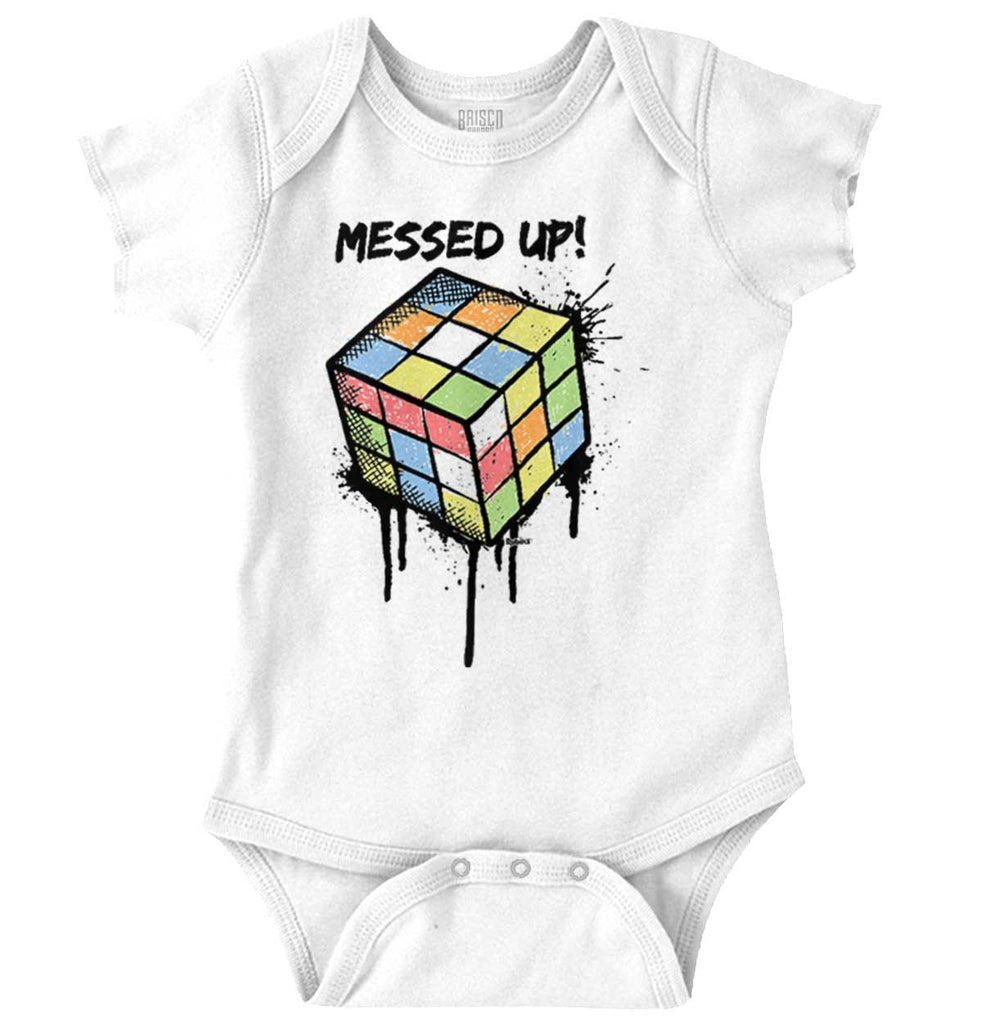 Retro Messed Up Romper Bodysuit-Direct To Garment Print-Brisco Baby