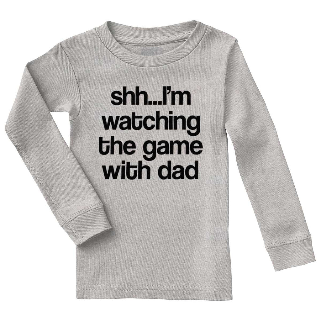 Watching the Game Solid Baby Pajama Top-Direct To Garment Print-Brisco Baby
