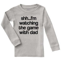 Watching the Game Solid Baby Pajama Top-Direct To Garment Print-Brisco Baby