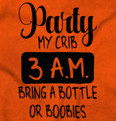 Party At My Crib Romper Bodysuit-Direct To Garment Print-Brisco Baby