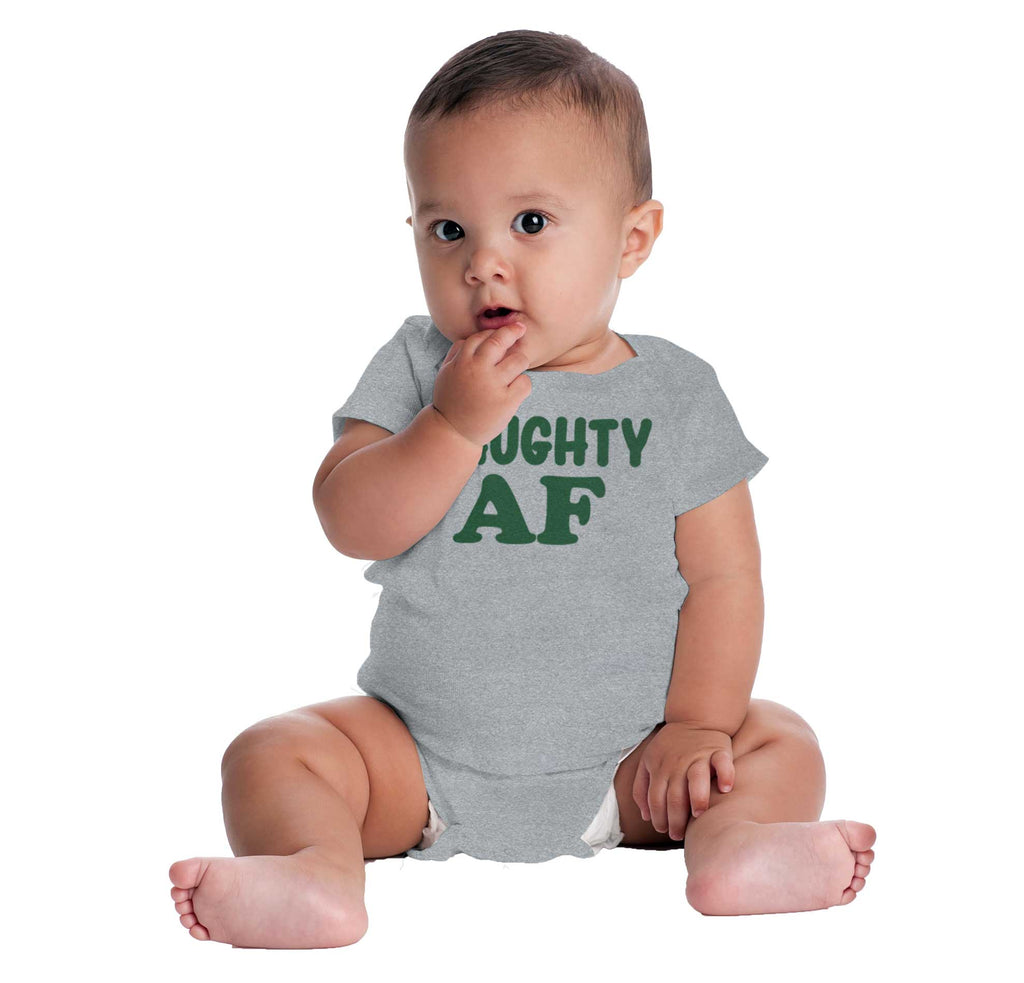 Naughty AF Romper Bodysuit-Direct To Garment Print-Brisco Baby