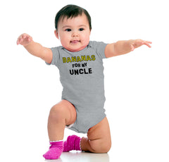 Bananas For Uncle Romper Bodysuit-Direct To Garment Print-Brisco Baby
