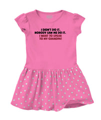 I Didn't Do It Baby Polka Dot Skirt Dress-Direct To Garment Print-Brisco Baby
