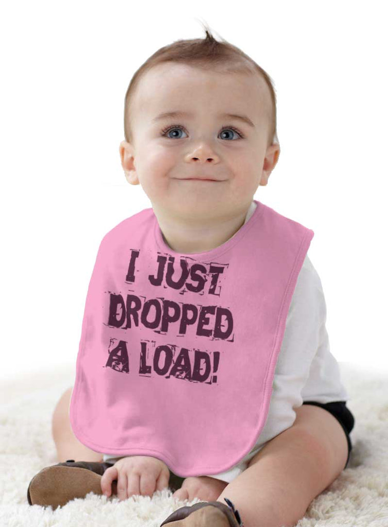 Dropped Load Infant Baby Bib-Direct To Garment Print-Brisco Baby