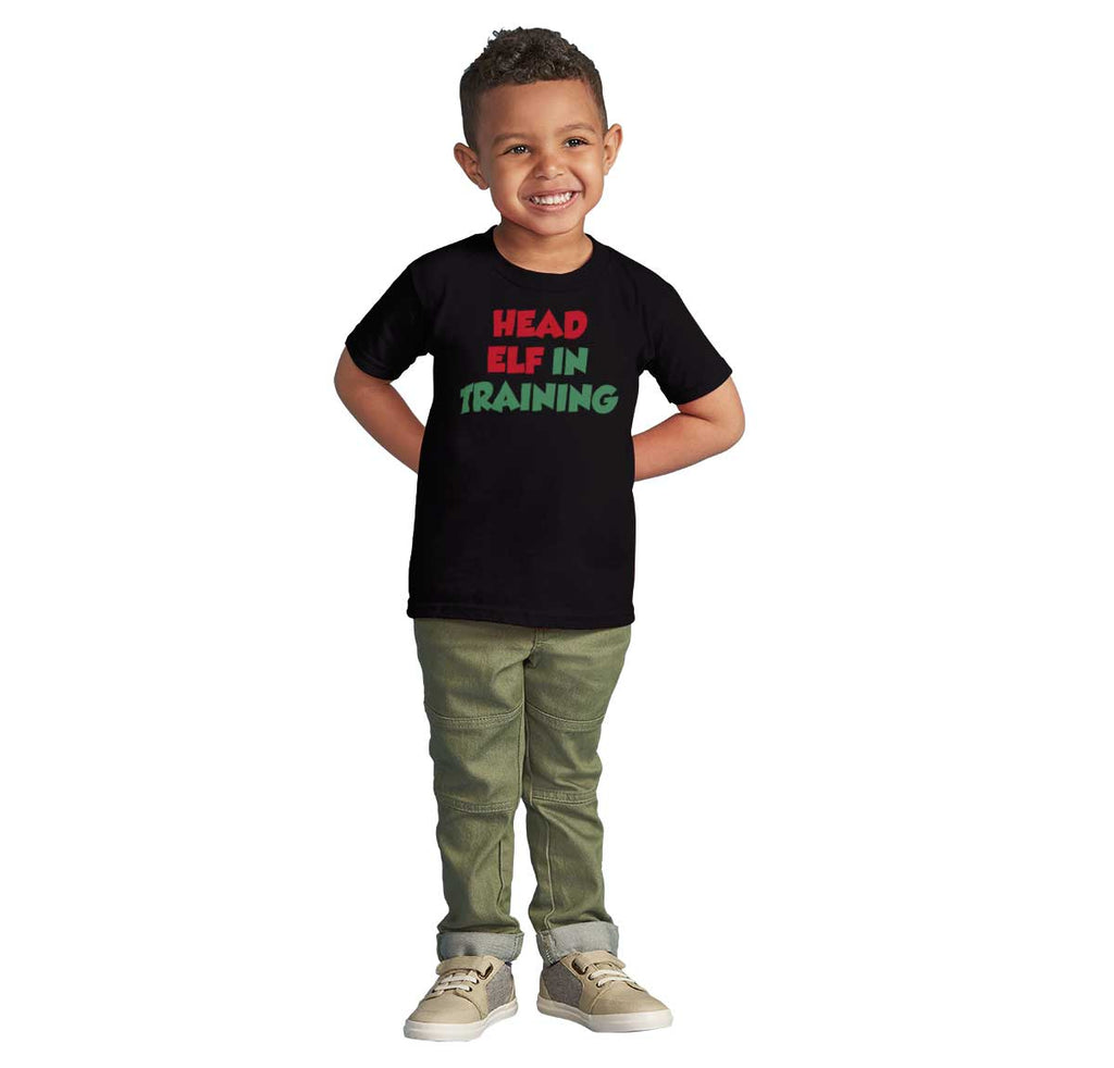 Head Elf Training Infant Toddler T Shirt-Direct To Garment Print-Brisco Baby