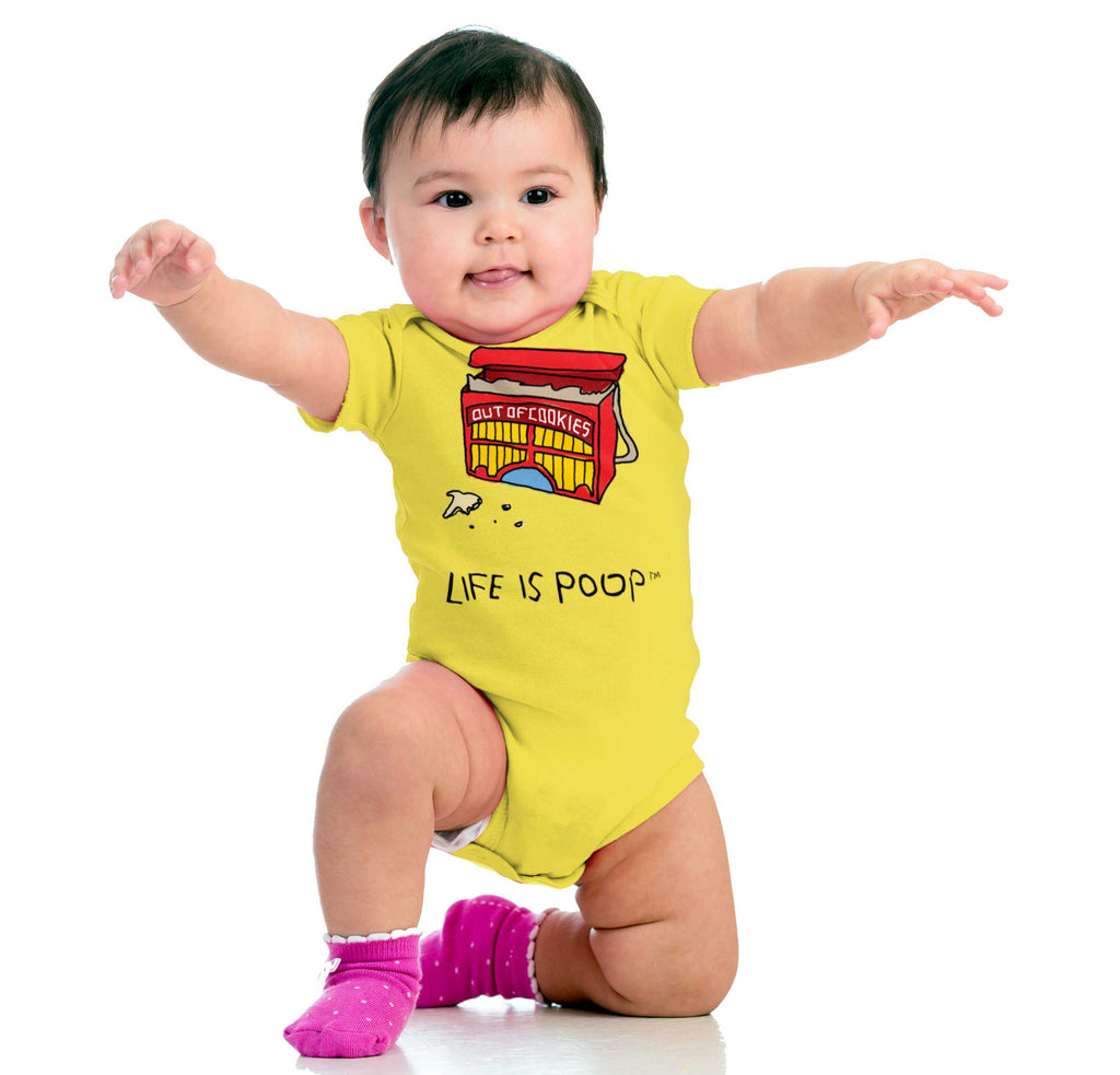 Out of Cookies Romper Bodysuit-Direct To Garment Print-Brisco Baby
