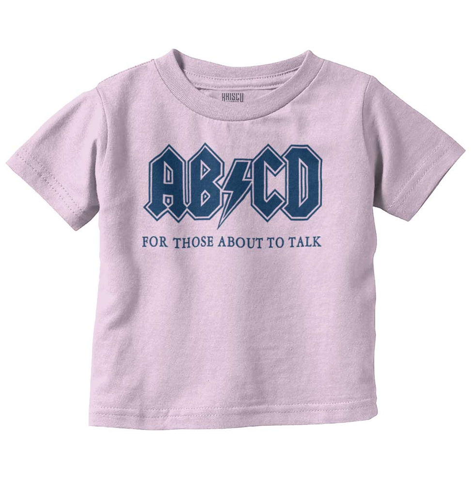 AB CD Infant Toddler T Shirt-Direct To Garment Print-Brisco Baby