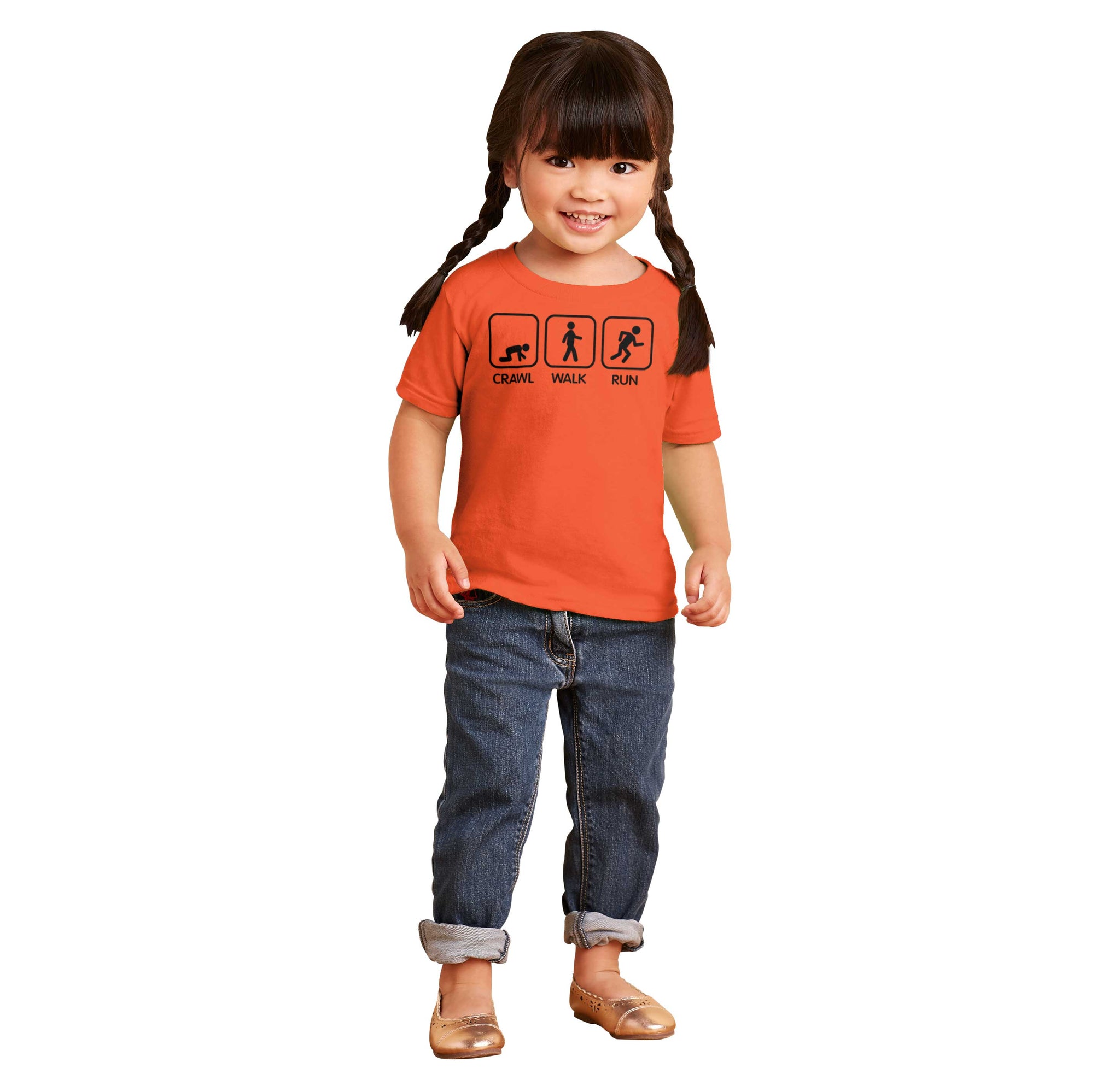 Crawl Walk Run Infant Toddler T-Shirt | Brisco Baby