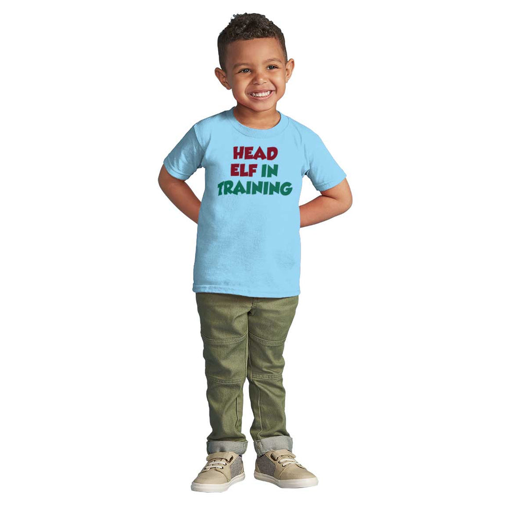 Head Elf Training Infant Toddler T Shirt-Direct To Garment Print-Brisco Baby