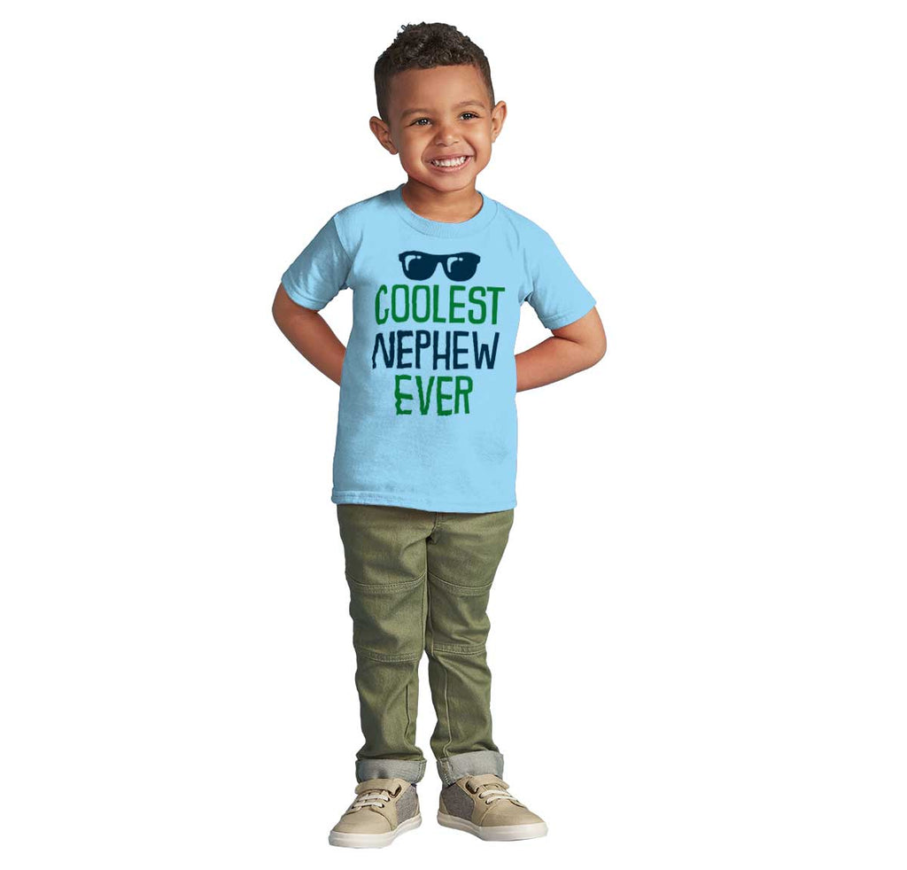 Coolest Nephew Ever Infant Toddler T Shirt-Direct To Garment Print-Brisco Baby