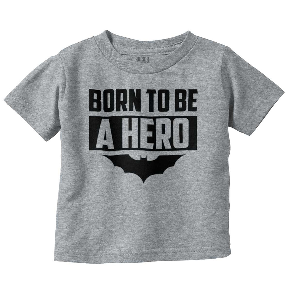 Born Batman Infant Toddler T Shirt-Direct To Garment Print-Brisco Baby