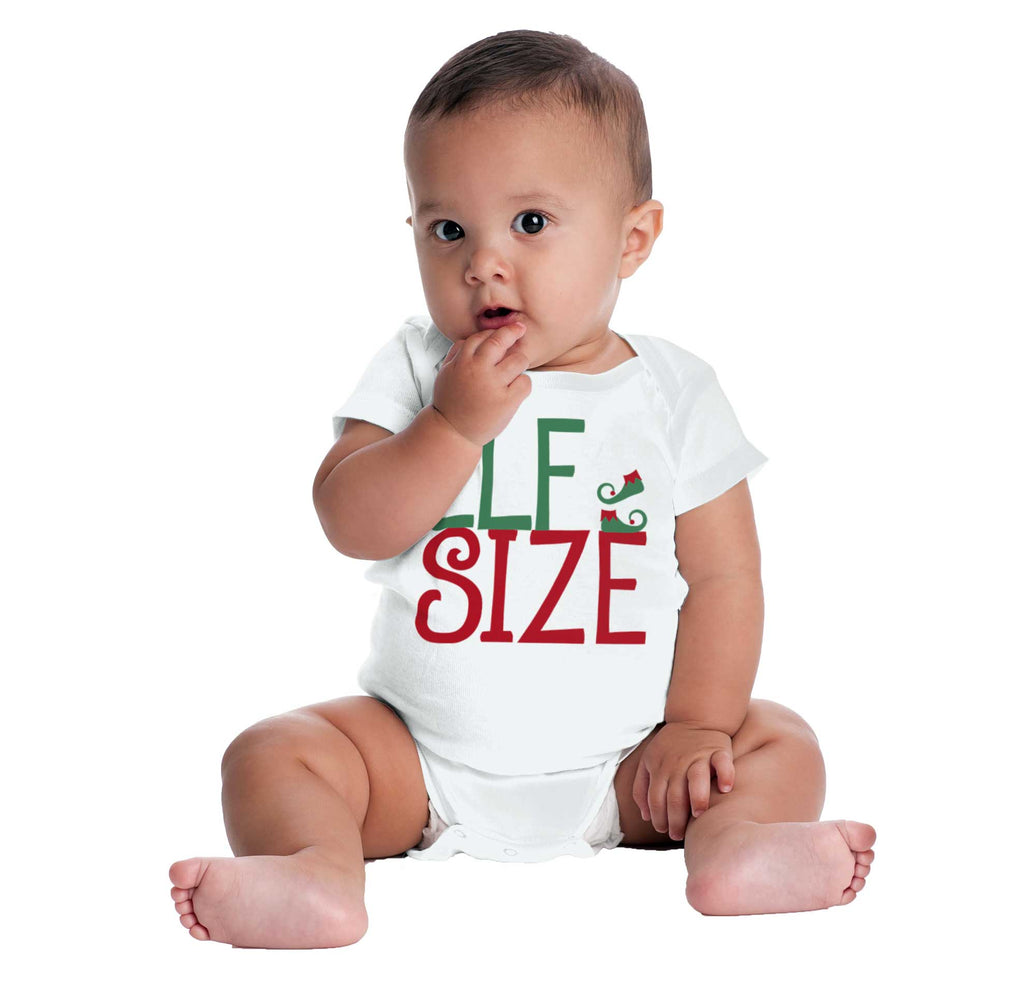 Elf Size Romper Bodysuit-Direct To Garment Print-Brisco Baby