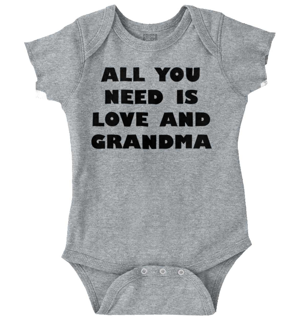 All You Need Is Love And Grandma Romper Bodysuit-Direct To Garment Print-Brisco Baby