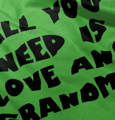 All You Need Is Love And Grandma Romper Bodysuit-Direct To Garment Print-Brisco Baby