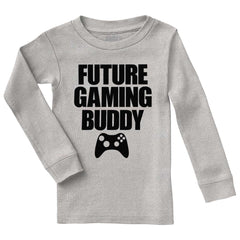Future Gaming Buddy Solid Baby Pajama Top-Direct To Garment Print-Brisco Baby