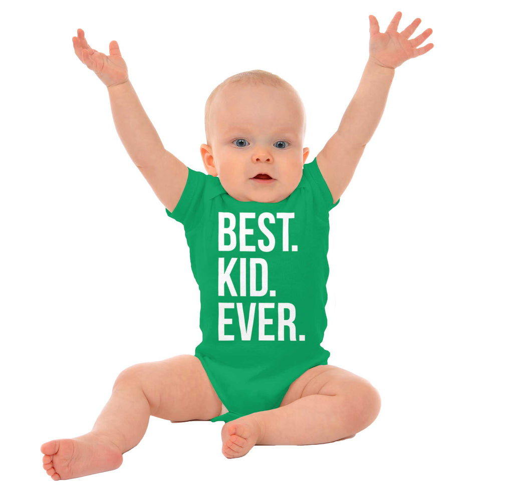 Best Kid Ever Romper Bodysuit-Direct To Garment Print-Brisco Baby