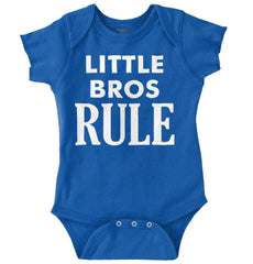 Little Bros Rule Romper Bodysuit-Direct To Garment Print-Brisco Baby